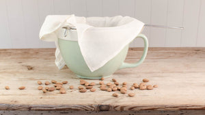 almond milk cloth bag