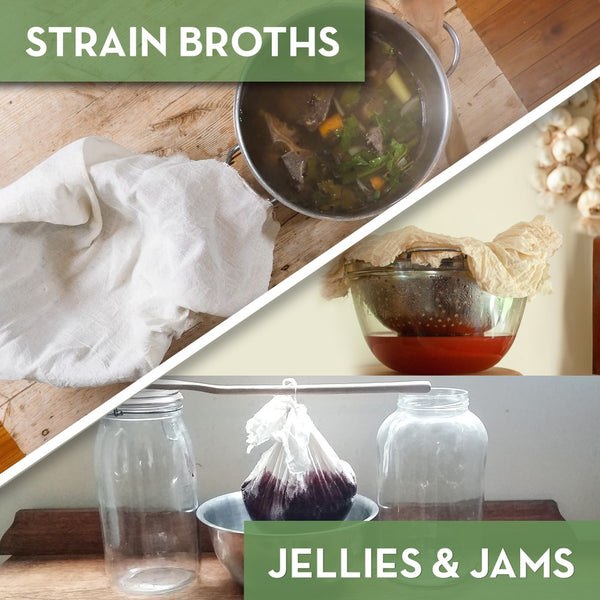cheesecloth straining broths