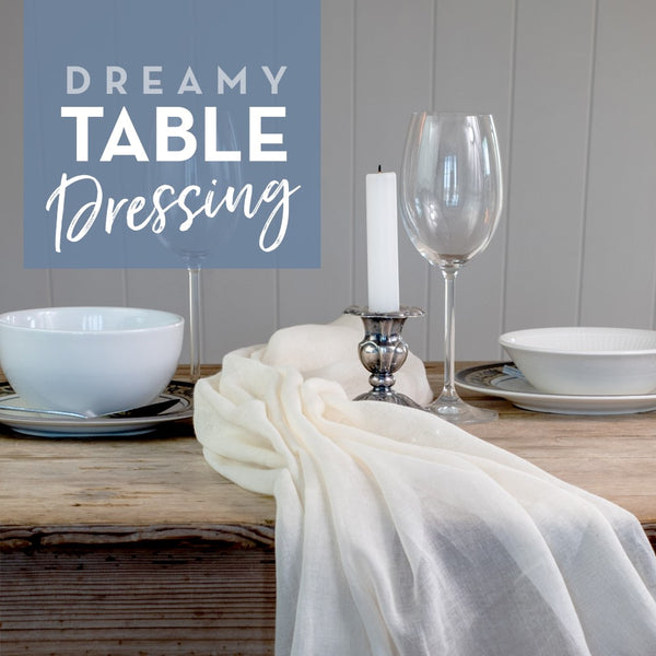 cheesecloth for table runners