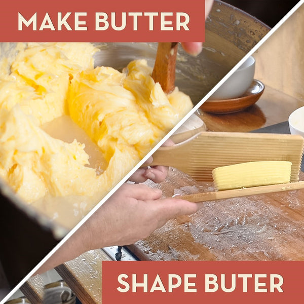 shape butter with paddle churner