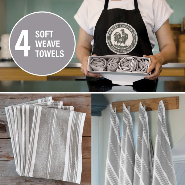 Dish Towels that Work | Super Absorbent | Oversize Organic Cotton Kitchen  Towels
