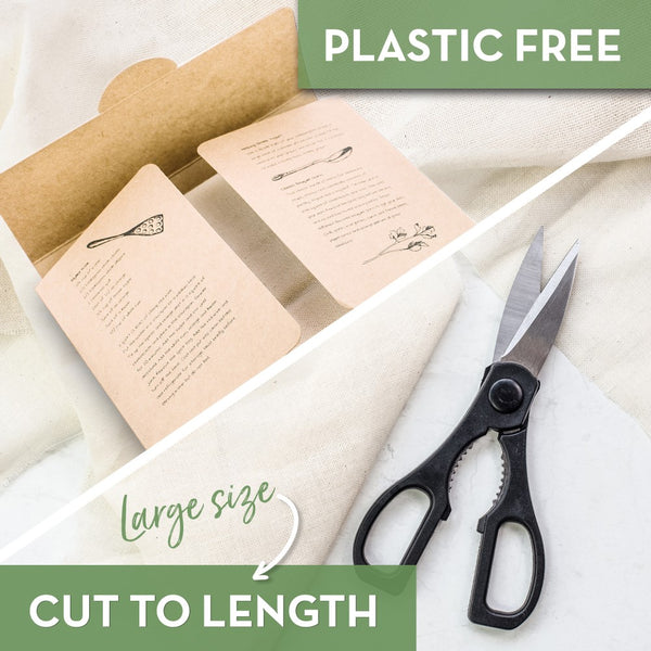 organic cheesecloth plastic free