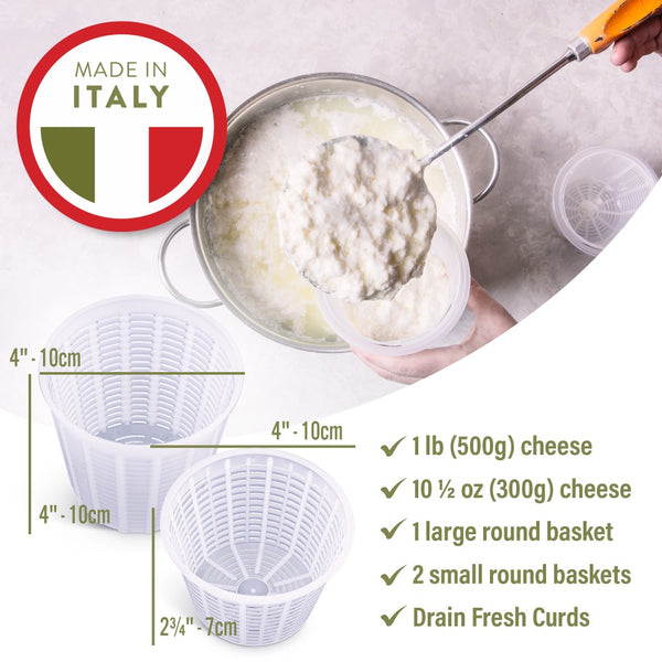 ricotta cheese draining basket